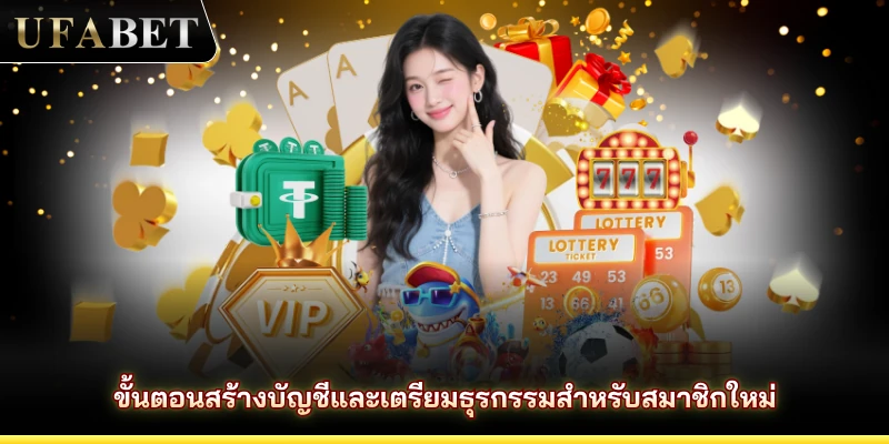 ขั้นตอนสร้างบัญชีและเตรียมธุรกรรมสำหรับสมาชิกใหม่